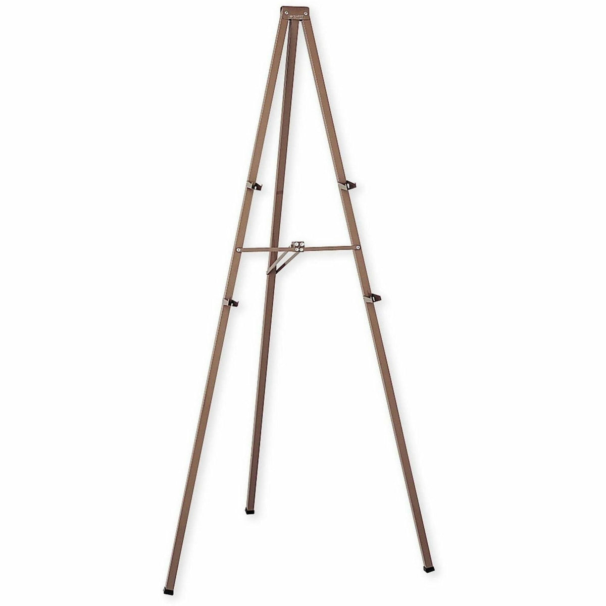 Quartet Steel Tripod Display Easel - 72" Height x 1" Width x 4" Depth - Floor - Steel - Bronze
