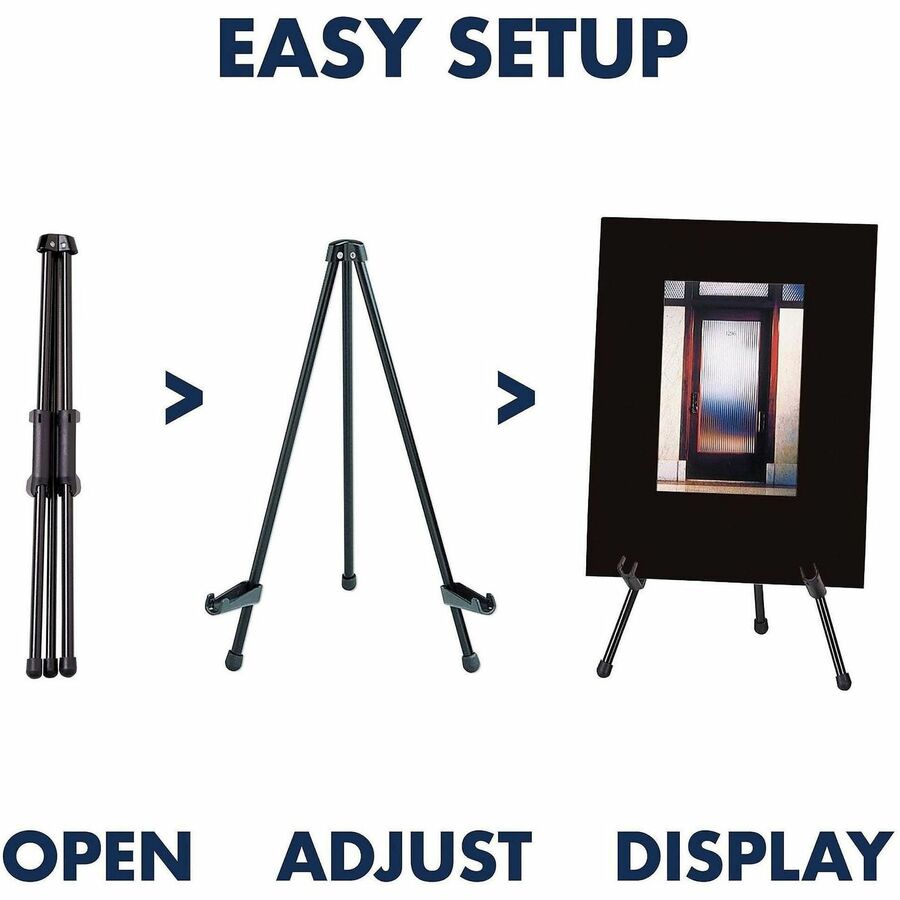 Tabletop Instant Easel, 14" High, Steel, Black