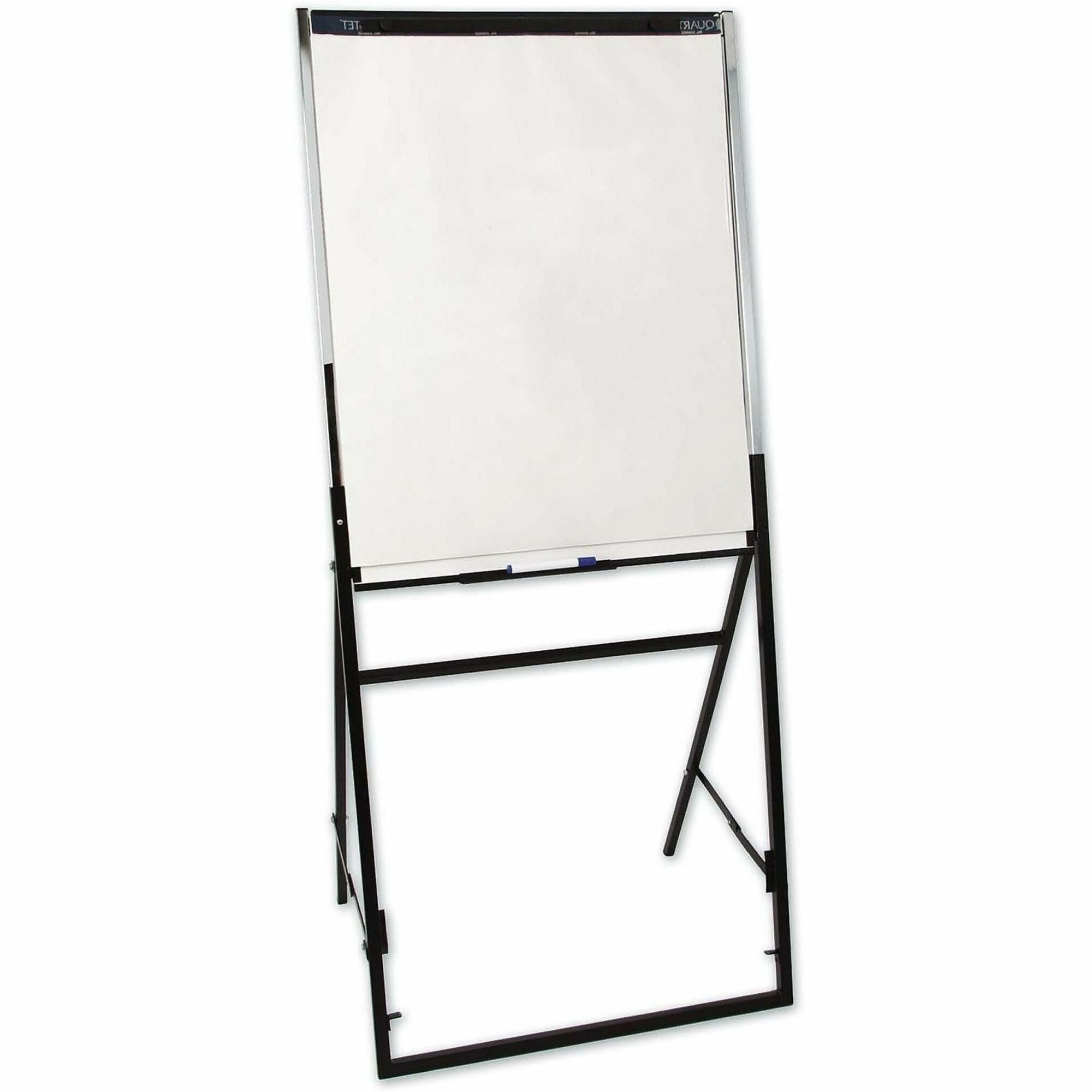 Futura Dry Erase Presentation Easel, 26 x 35, White Surface, Black Steel Frame
