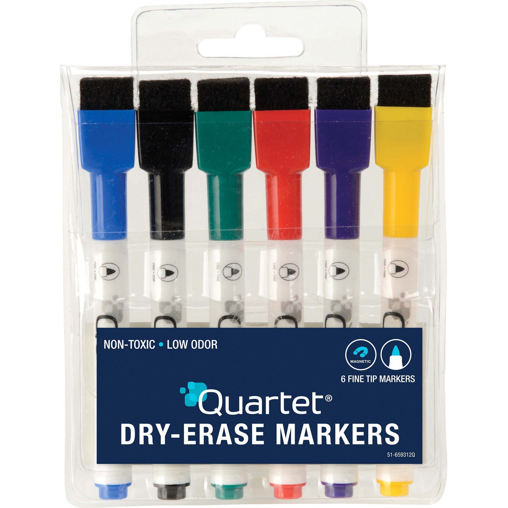 Quartet ReWritables Mini Dry-Erase Markers, Sold as 1 Set, 6 Each per Set - 1