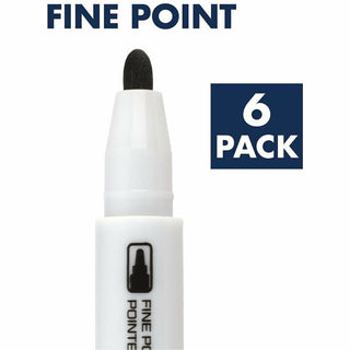 Low-Odor ReWritables Dry Erase Mini-Marker Set, Fine Bullet Tip, Assorted Classic Colors, 6/Set