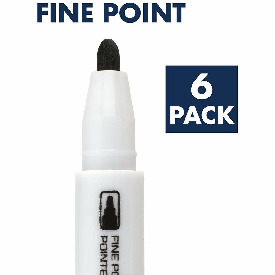 Low-Odor ReWritables Dry Erase Mini-Marker Set, Fine Bullet Tip, Assorted Classic Colors, 6/Set