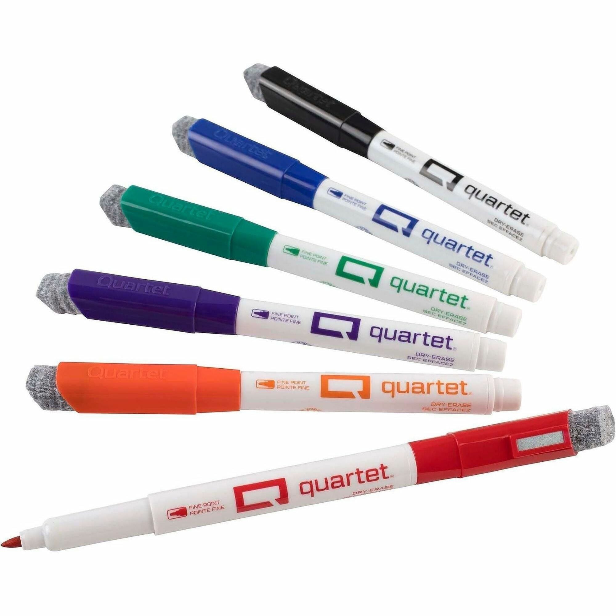 Quartet Classic Dry-Erase Markers - Fine Marker Point - Assorted - 6 / Set