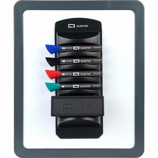 Marker Caddy Kit, Broad Chisel Tip, Assorted Colors, 8/Set