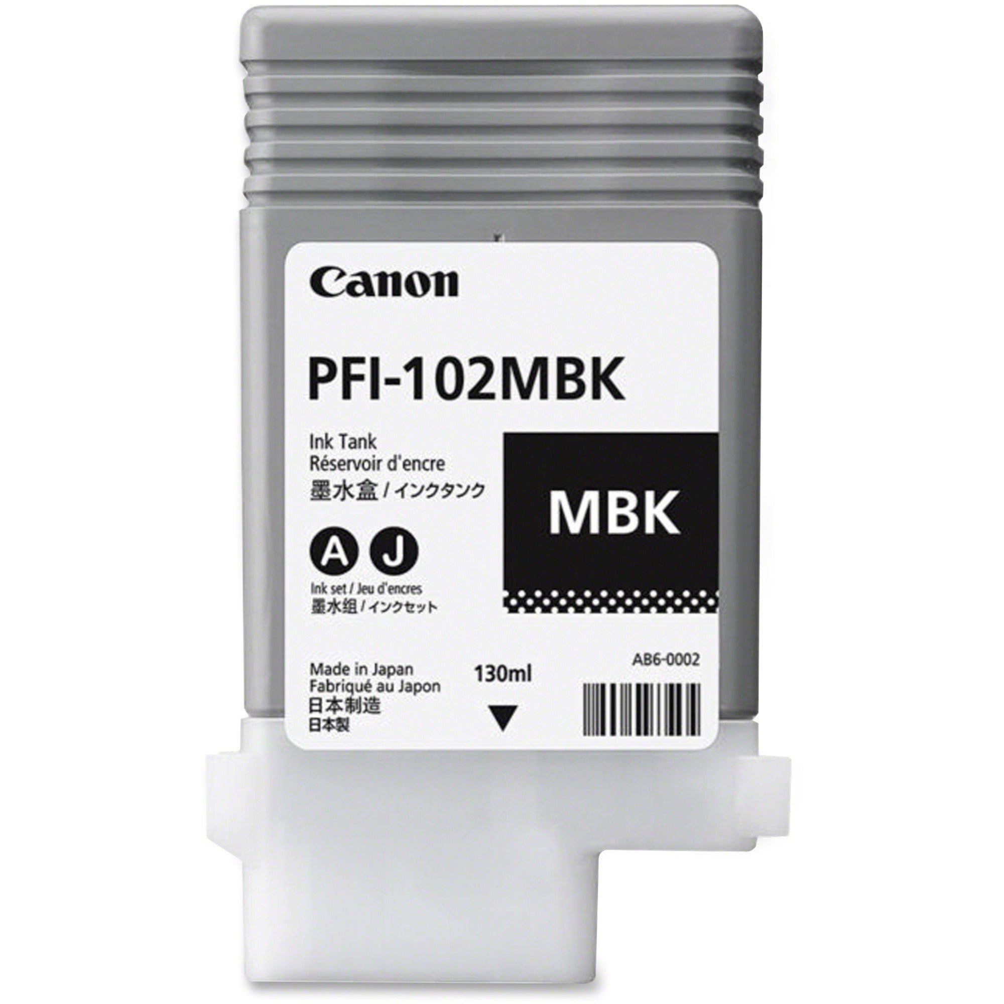 0894B001AA (PFI-102) Ink, Matte Black
