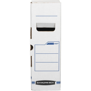 X-Ray Storage Boxes, 5" x 18.75" x 14.88", White/Blue, 6/Carton
