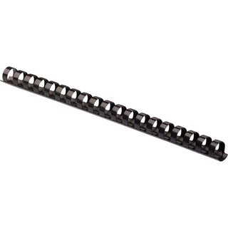 Plastic Comb Bindings, 5/8" Diameter, 120 Sheet Capacity, Black, 100/Pack