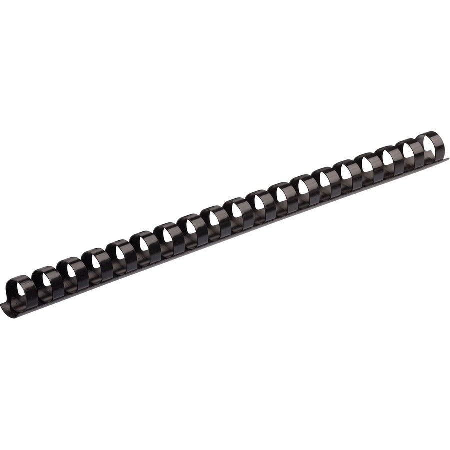 Plastic Comb Bindings, 5/8" Diameter, 120 Sheet Capacity, Black, 100/Pack