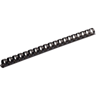 Plastic Comb Bindings, 5/8" Diameter, 120 Sheet Capacity, Black, 100/Pack