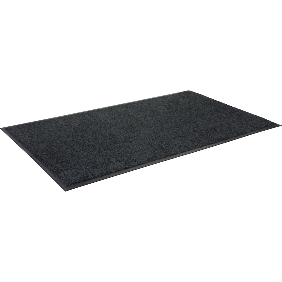 Genuine Joe Platinum Series Indoor Wiper Mats - Indoor - 56" Length x 33.50" Width - Rubber, Nylon - Black - 1Each - 