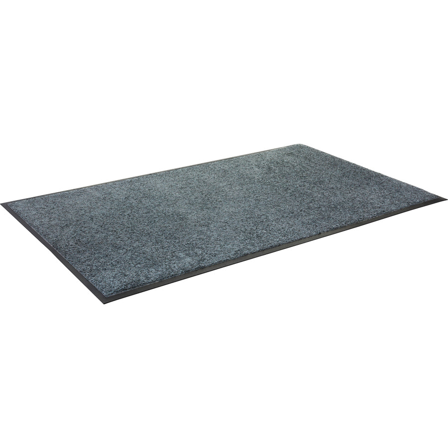 Genuine Joe Platinum Series Indoor Wiper Mats - Indoor, Carpeted Floor - 66" Length x 43.50" Width - Nylon - Gray - 1Each - 