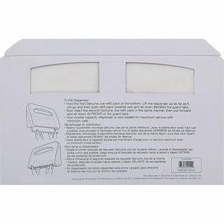 Genuine Joe Half-fold Toilet Seat Covers - Half-fold - For Public Toilet - 2500 / Carton - White