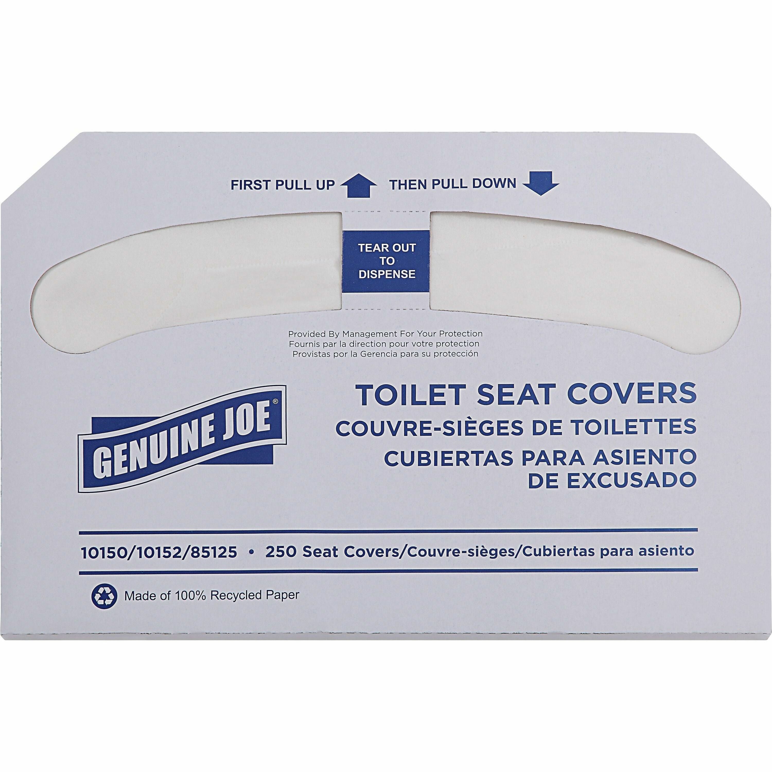 genuine-joe-half-fold-toilet-seat-covers-half-fold-for-public-toilet-2500-carton-white_gjo10150 - 1