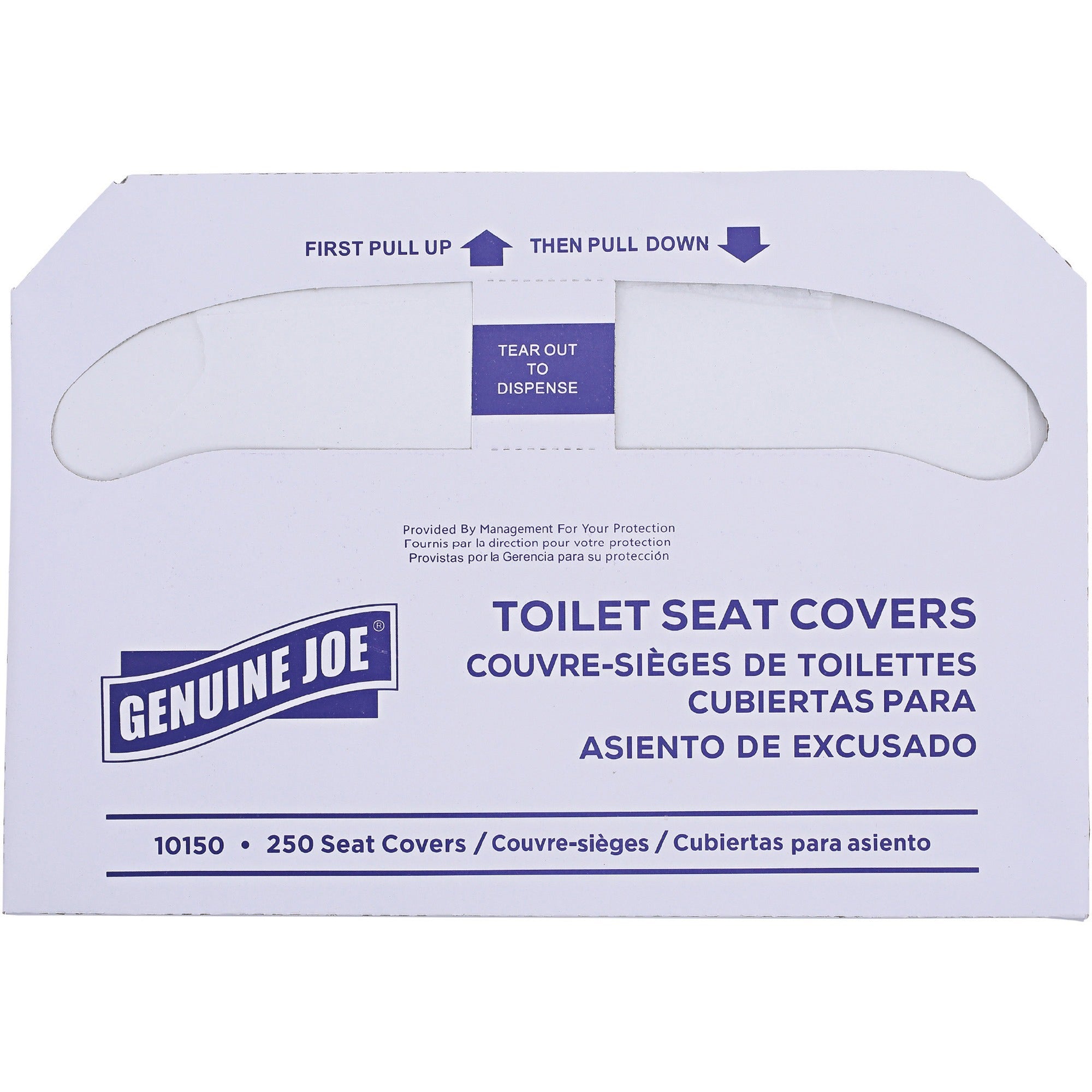 genuine-joe-half-fold-toilet-seat-covers-half-fold-for-public-toilet-2500-carton-white_gjo10150 - 2