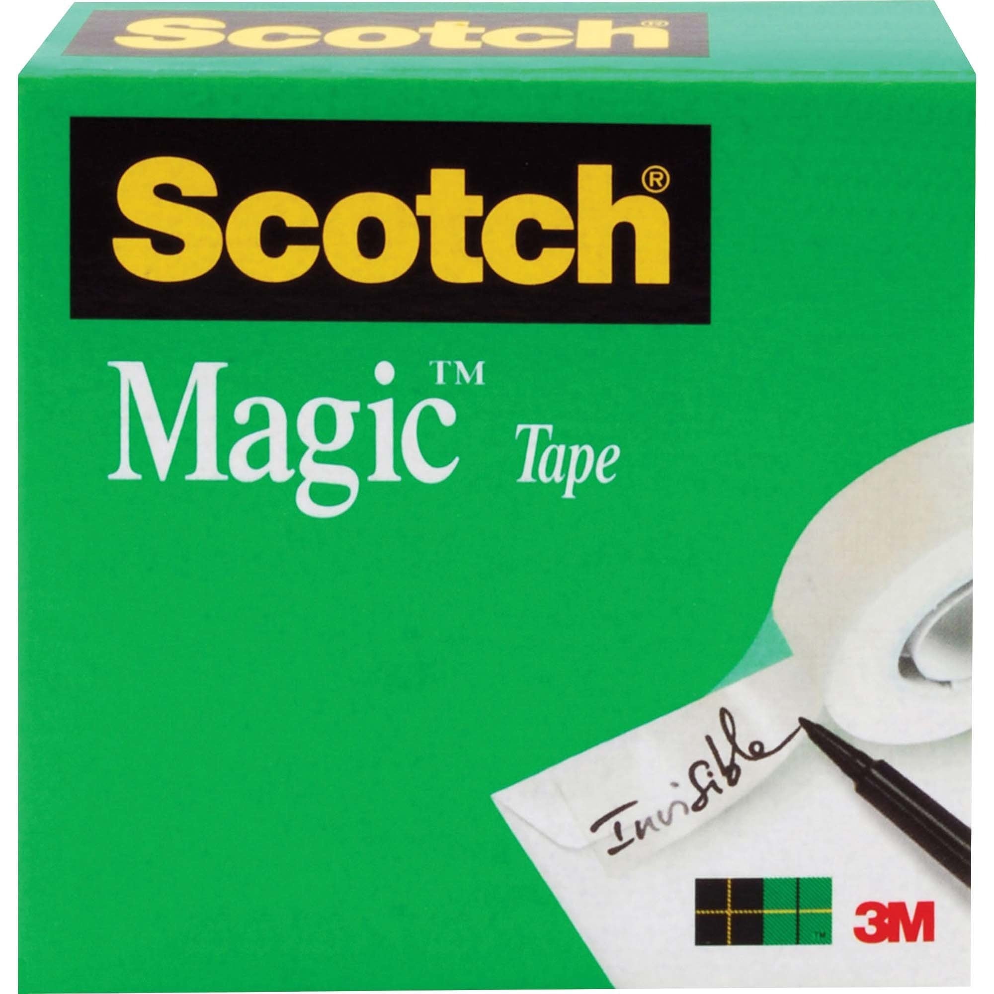 scotch-invisible-magic-tape-72-yd-length-x-1-width-3-core-split-resistant-tear-resistant-for-mending-splicing-1-roll-matte-clear_mmm81012592 - 1