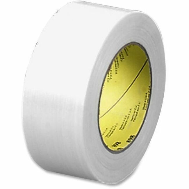 Scotch Premium-Grade Filament Tape - 60 yd Length x 2" Width - 6.6 mil Thickness - 3" Core - Synthetic Rubber - Glass Yarn Backing - Moisture Resistant, Abrasion Resistant, Curl Resistant, Stain Resistant - For Shipping, Reinforcing, Banding - 1 / Ro - 
