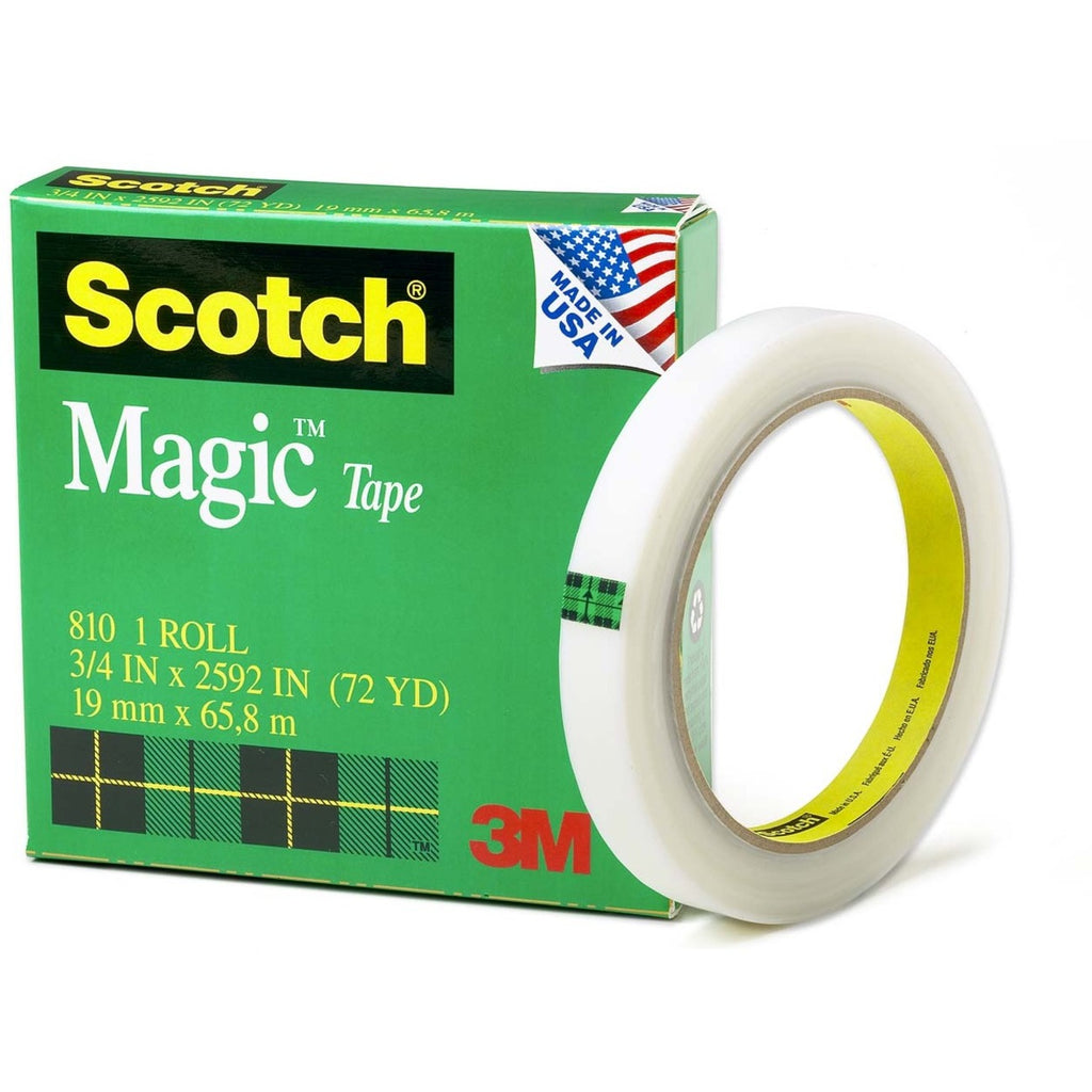 Magic Tape Refill, 3" Core, 0.75" x 72 yds, Clear