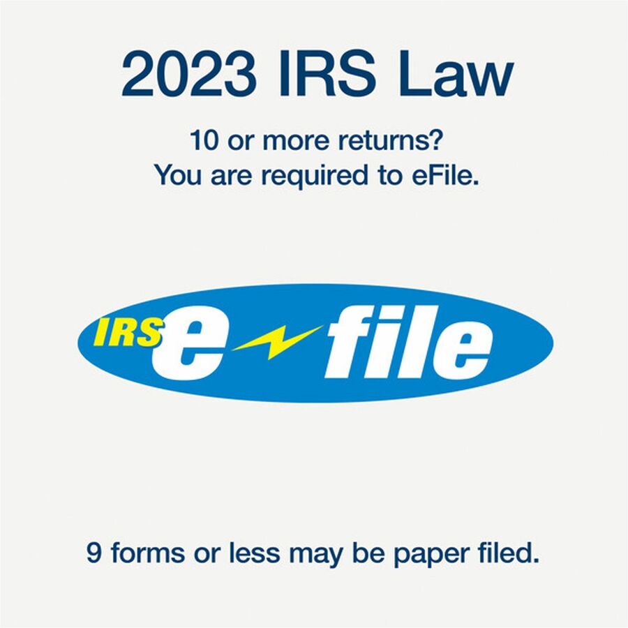 W-2 Tax Forms for Dot Matrix Printers, Fiscal Year: 2023, Six-Part Carbonless, 5.5 x 8.5, 2 Forms/Sheet, 24 Forms Total