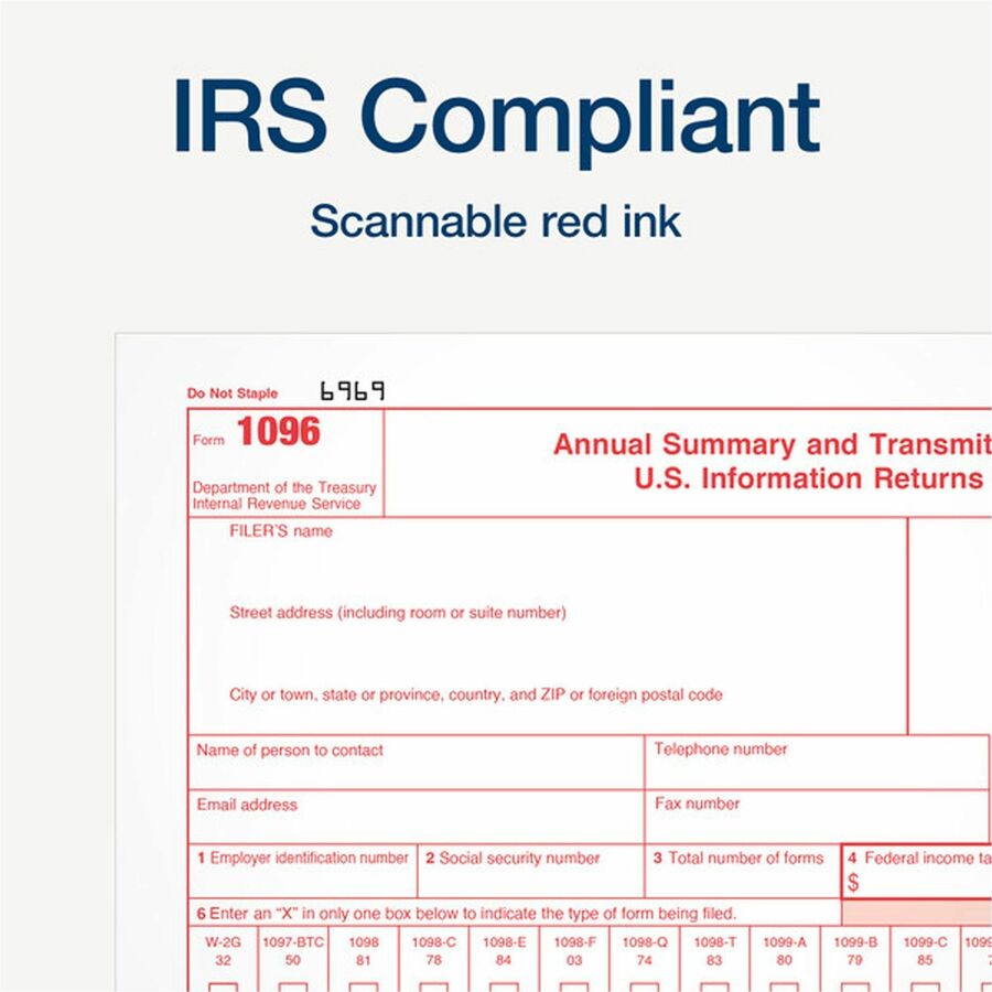 W-2 Tax Forms for Dot Matrix Printers, Fiscal Year: 2023, Six-Part Carbonless, 5.5 x 8.5, 2 Forms/Sheet, 24 Forms Total