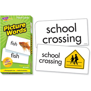 Trend Picture Words Flash Cards - Educational - 1 Each - 