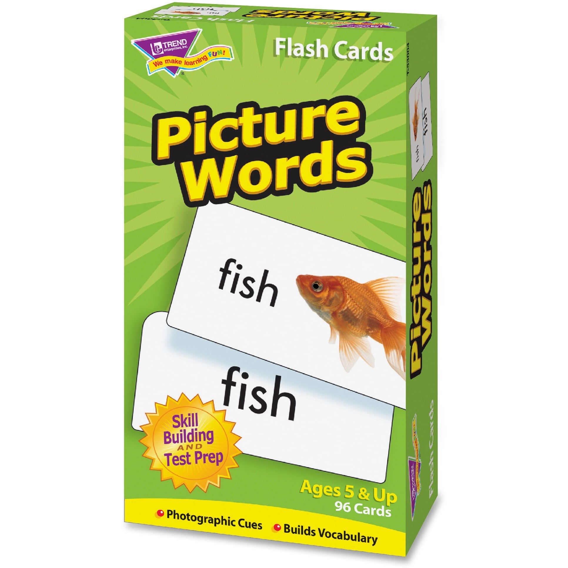 Trend Picture Words Flash Cards - Educational - 1 Each - 