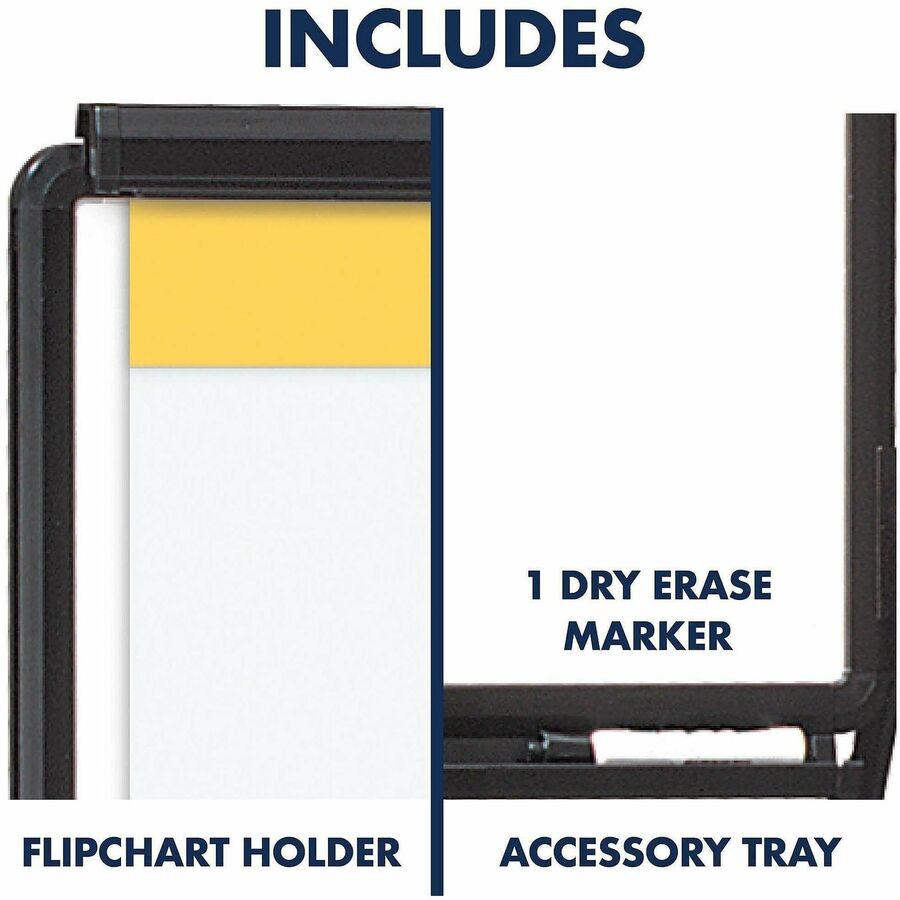 Quartet Ultima Easel - 70" Height - Plastic, Steel, Aluminum - Black