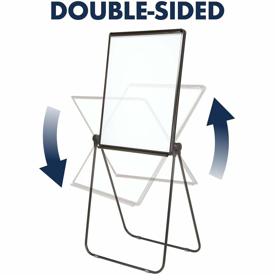 Quartet Ultima Easel - 70" Height - Plastic, Steel, Aluminum - Black
