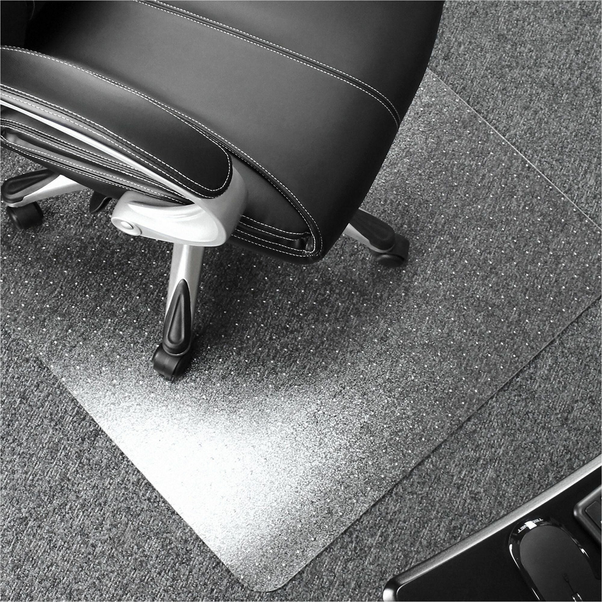 Ultimat Polycarbonate Rectangular Chair Mat for Carpets up to 1/2" - 48" x 79" - Clear Rectangular Polycarbonate Chair Mat For Carpets - 79" L x 48" W x 0.085" D