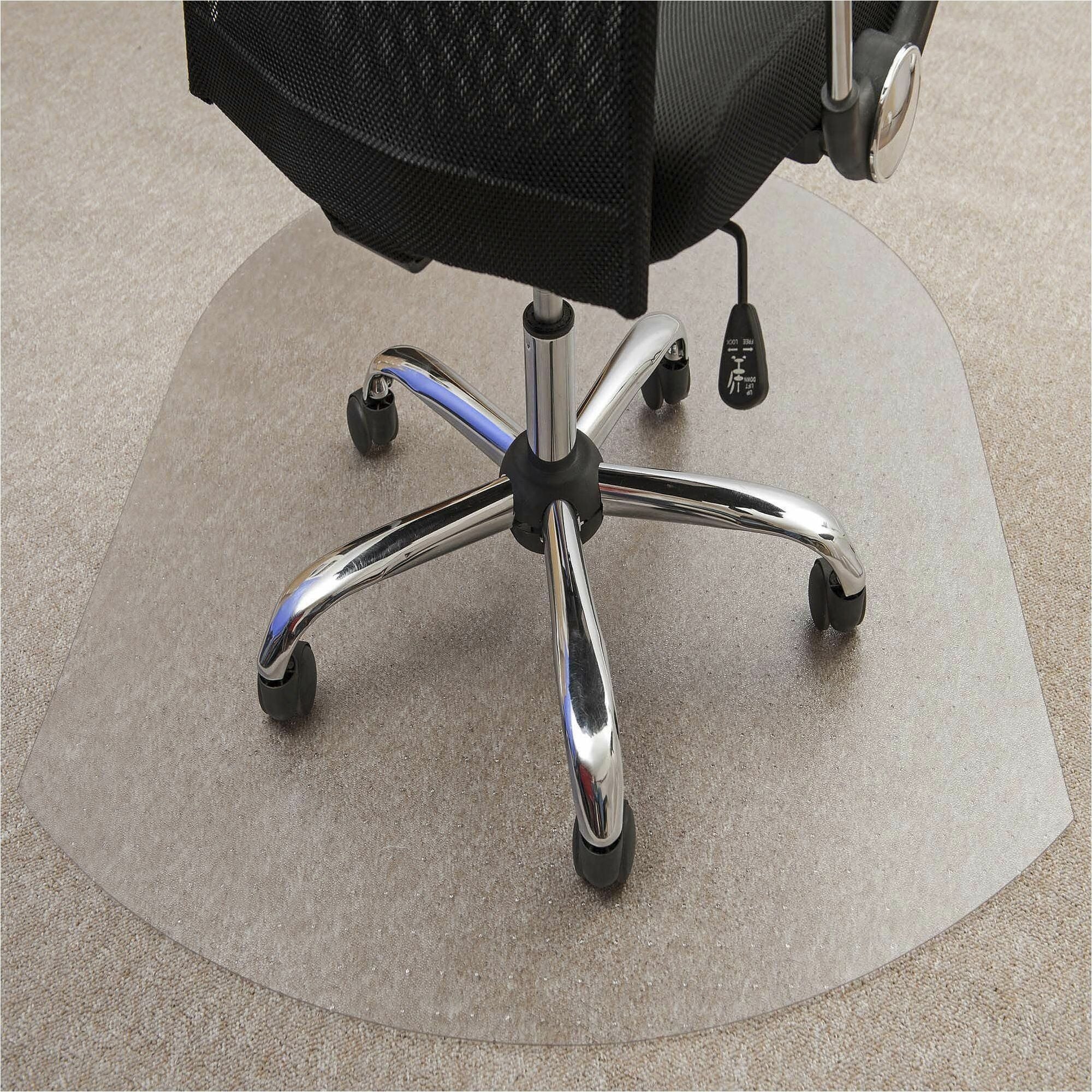Ultimat Polycarbonate Contoured Chair Mat for Carpets up to 1/2" - 39 x 49" - Clear Contoured Polycarbonate Chair Mat For Carpets - 49" L x 39" W x 0.085" D