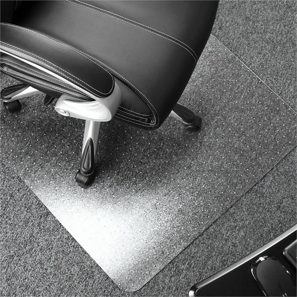 Ultimat Polycarbonate Rectangular Chair Mat for Carpets up to 1/2" - 48" x 53" - Clear Rectangular Polycarbonate Chair Mat For Carpets - 53" L x 48" W x 0.085" D