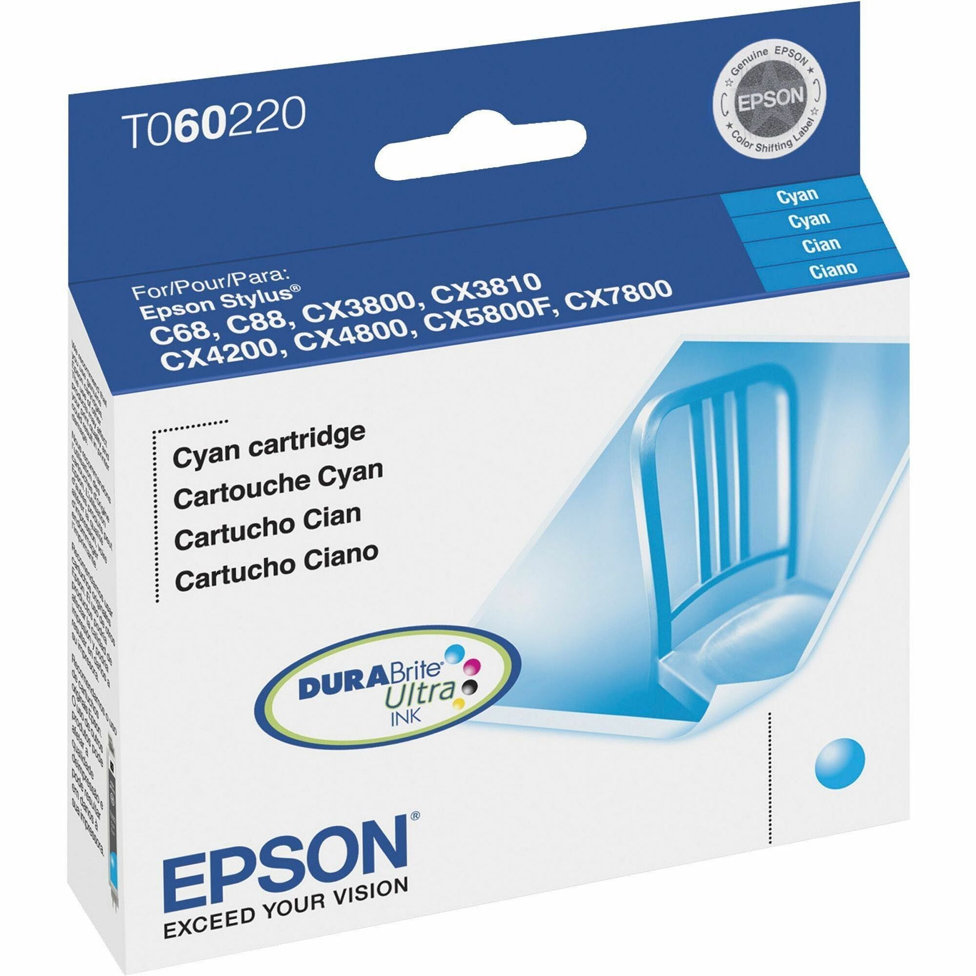 T060220-S (60) DURABrite Ink, 450 Page-Yield, Cyan