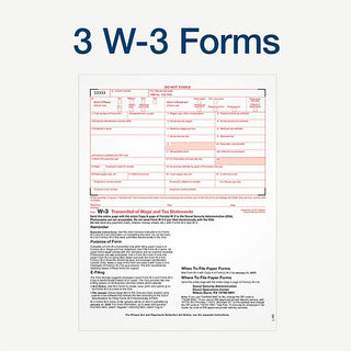 TOPS Carbonless Standard W-2 Tax Forms - 4 Part - 5.50" x 8.50" Sheet Size - White Sheet(s) - 24 / Pack