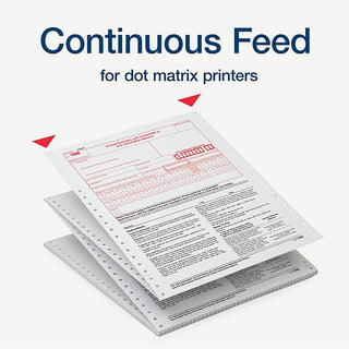 1096 Tax Form for Dot Matrix Printers, Fiscal Year: 2023, Two-Part Carbonless, 8 x 11, 10 Forms Total