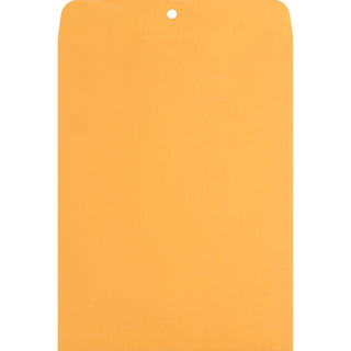 Nature Saver Recycled Clasp Envelopes - Clasp - #90 - 9" Width x 12" Length - 28 lb - Clasp - Kraft - 100 / Box - Yellow