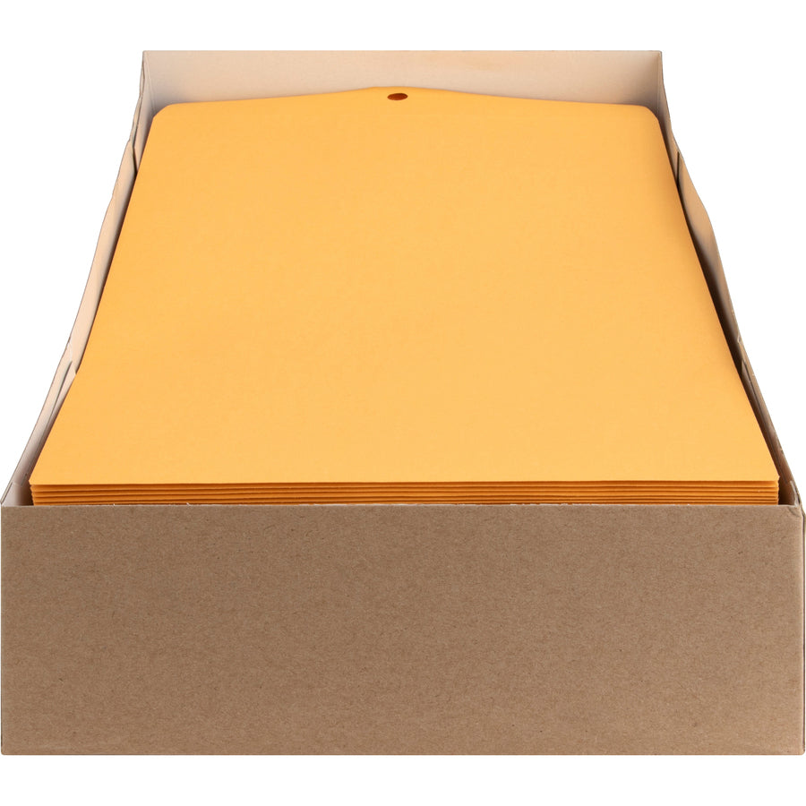 Nature Saver Recycled Clasp Envelopes - Clasp - #90 - 9" Width x 12" Length - 28 lb - Clasp - Kraft - 100 / Box - Yellow - 