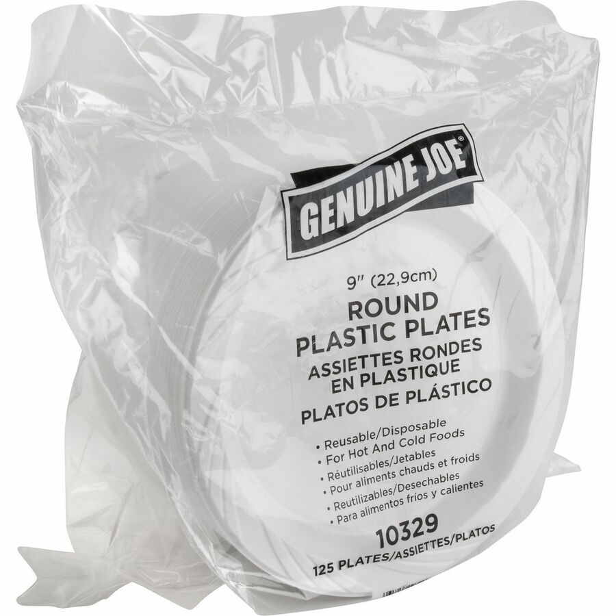 Genuine Joe Heavy-Duty Trash Can Liners - Large Size - 45 gal Capacity - 39" Width x 46" Length - 1.50 mil (38 Micron) Thickness - Low Density - Black - 50/Carton