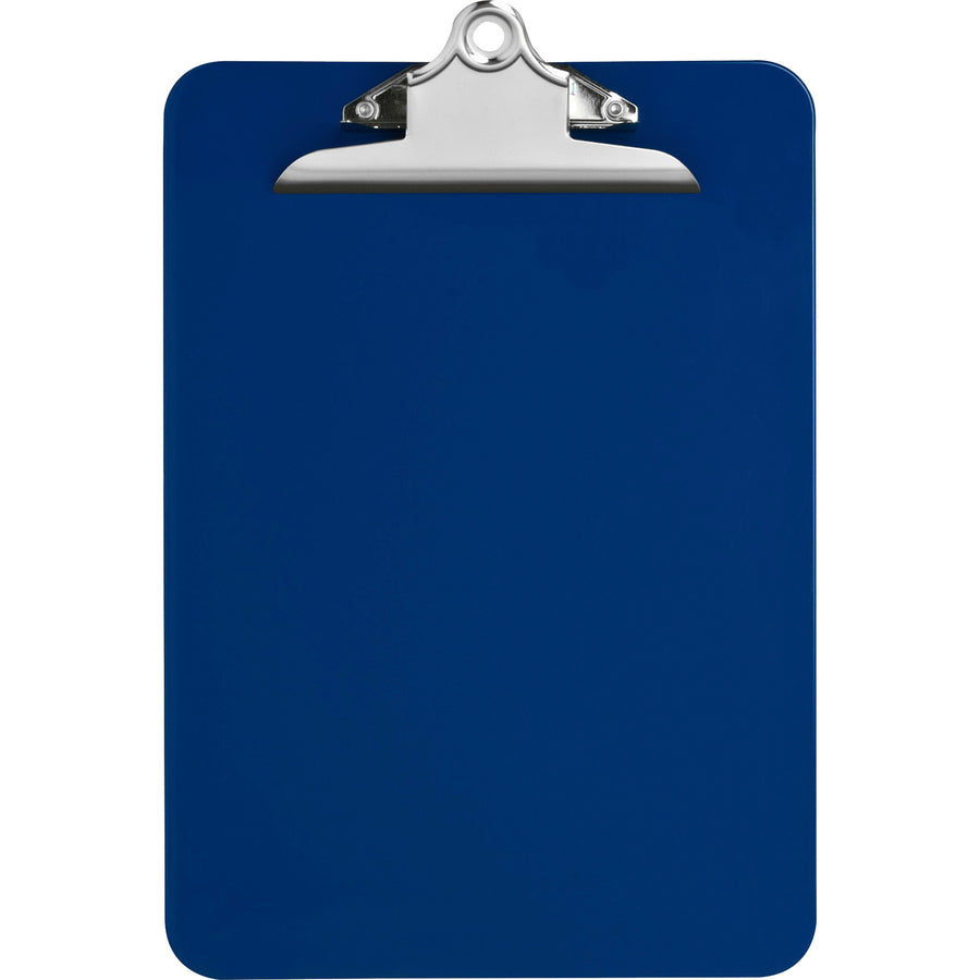 Nature Saver Recycled Plastic Clipboards - 1" Clip Capacity - 8 1/2" x 12" - Heavy Duty - Plastic - Blue - 1 Each - 
