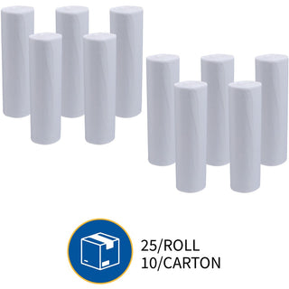 Genuine Joe High-density Can Liners - Large Size - 45 gal Capacity - 40" Width x 48" Length - 0.63 mil (16 Micron) Thickness - High Density - Clear - Resin - 10/Carton - 25 Per Roll - Office Waste, Industrial Trash
