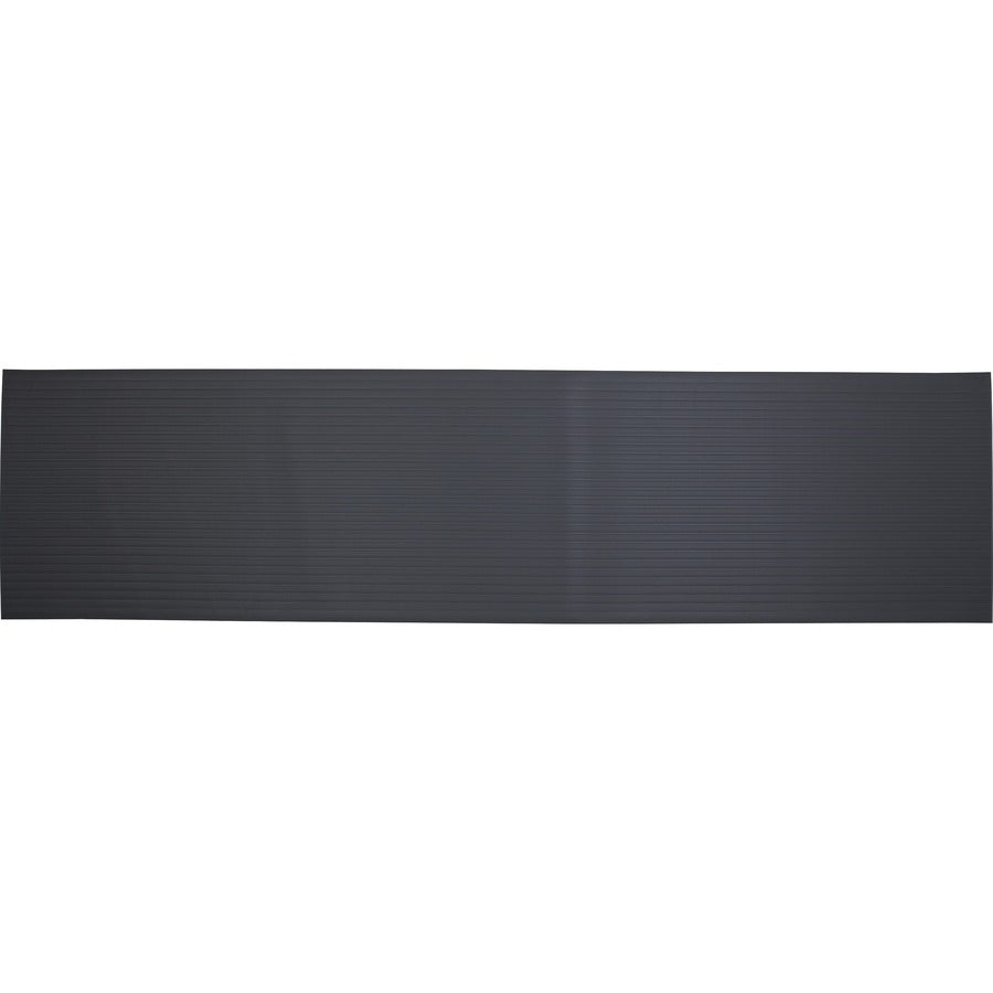 Genuine Joe Air Step Anti-Fatigue Mat - Warehouse - 36" Length x 24" Width x 0.375" Thickness - Vinyl, Vinyl Foam - Black - 1Each