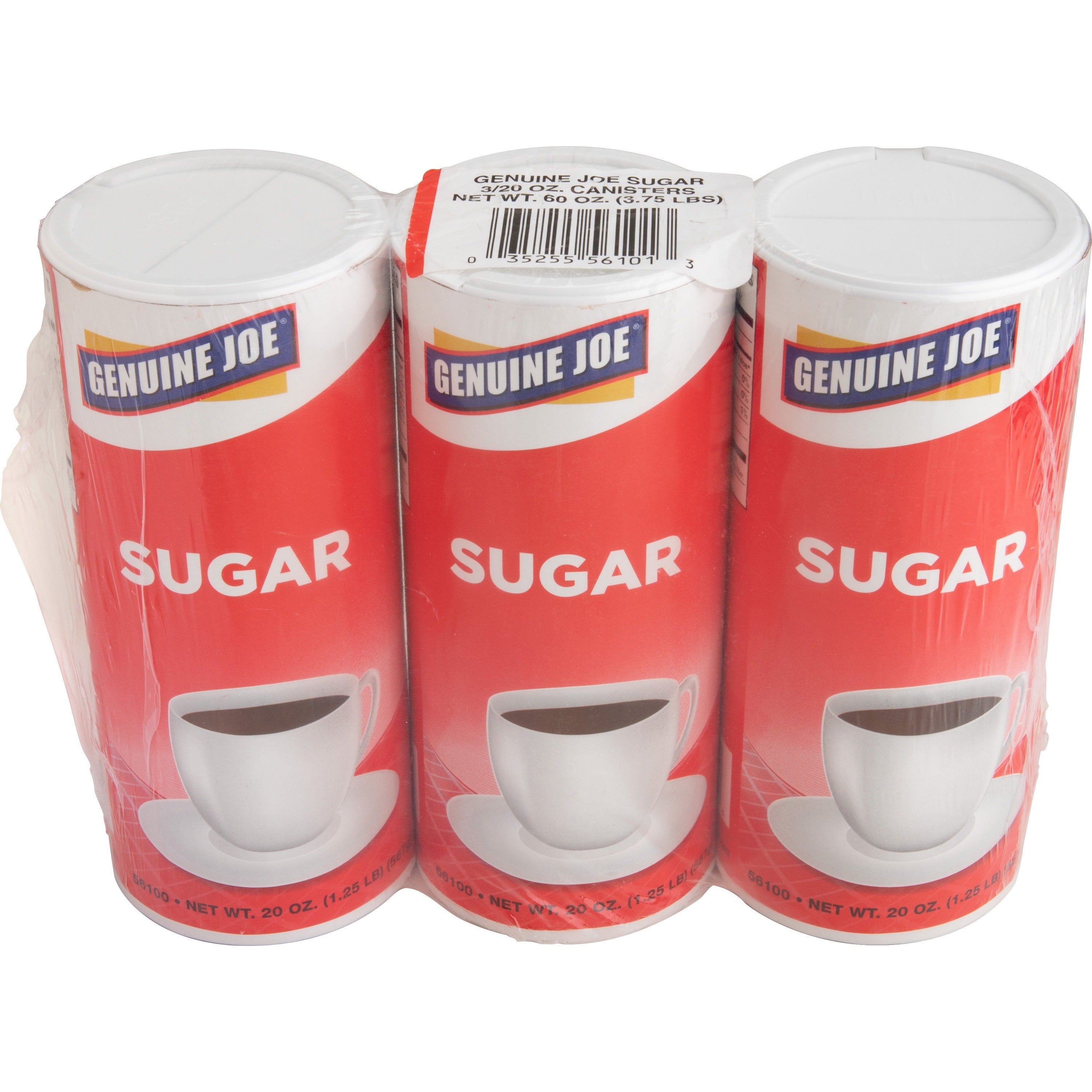 genuine-joe-sugar-canister-20-oz-567-g-natural-sweetener-3-pack_gjo56100 - 1