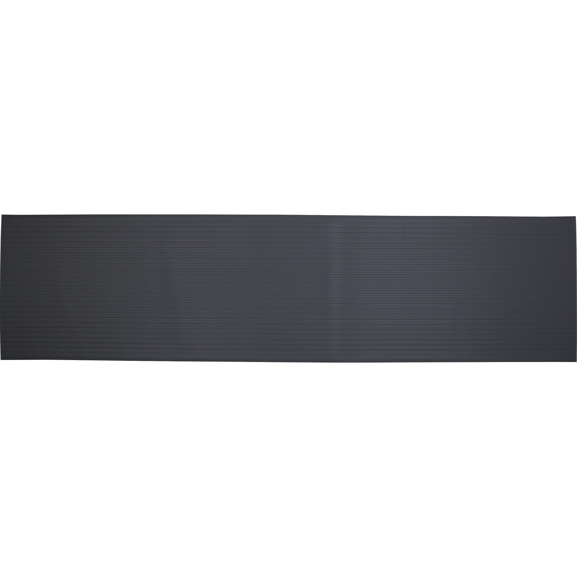 Genuine Joe Air Step Anti-Fatigue Mat - Warehouse - 12 ft Length x 36" Width x 0.375" Thickness - Vinyl, Vinyl Foam - Black - 1Each - 