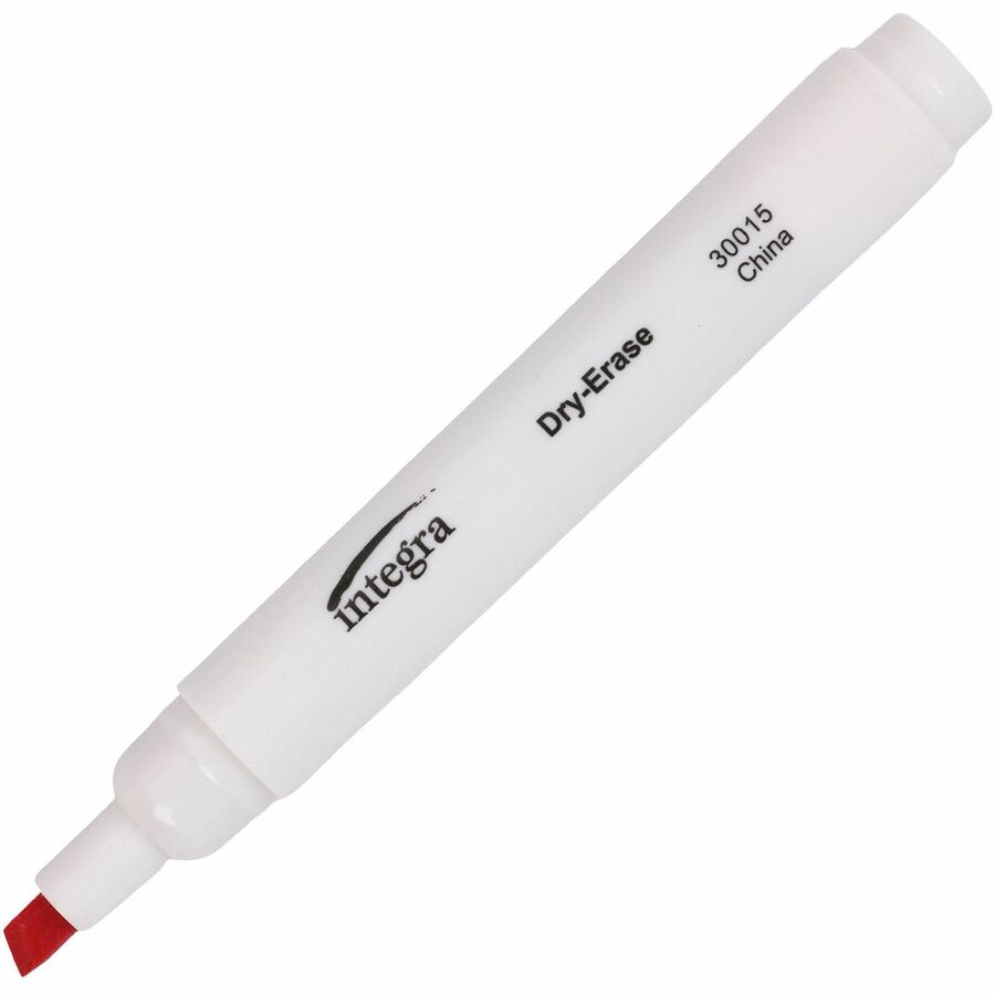 Integra Chisel Point Dry-erase Markers - Chisel Marker Point Style - Assorted - 1 / Set