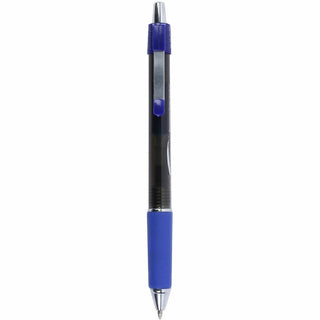 Integra Retractable Roller Gel Pen with Metal Clip - 0.7 mm Pen Point Size - Retractable - Blue Gel-based Ink - Blue Barrel - 1 Dozen