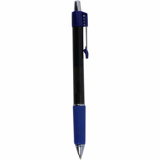 Integra Retractable Roller Gel Pen with Metal Clip - 0.7 mm Pen Point Size - Retractable - Blue Gel-based Ink - Blue Barrel - 1 Dozen