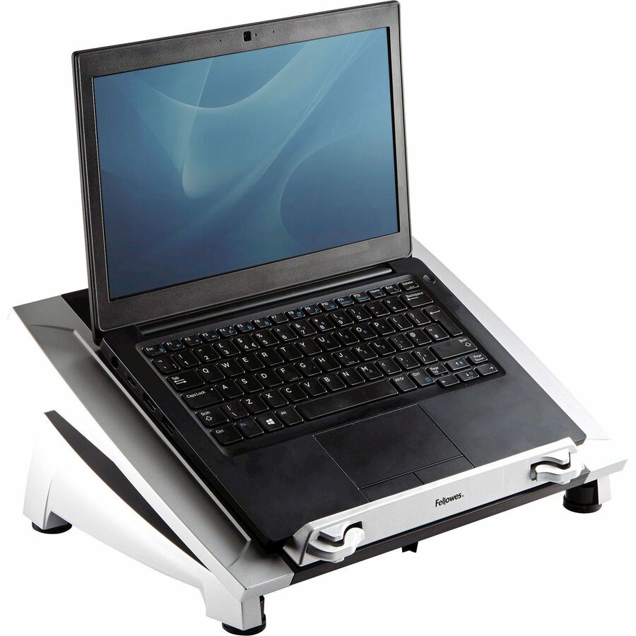 Office Suites Laptop Riser Plus, 15.06" x 10.5" x 6.5", Black/Silver, Supports 10 lbs