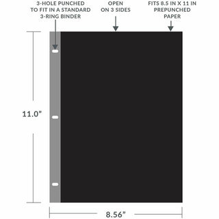 Traditional Polypropylene Sheet Protectors, Standard Weight, 11 x 8.5, 100/Box