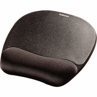 Memory Foam Mouse Pad with Wrist Rest, 7.93 x 9.25, Black