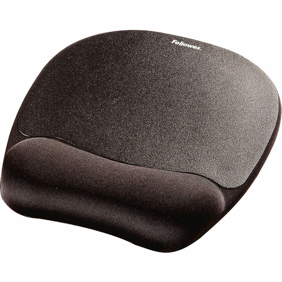Memory Foam Mouse Pad with Wrist Rest, 7.93 x 9.25, Black