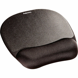 Memory Foam Mouse Pad with Wrist Rest, 7.93 x 9.25, Black
