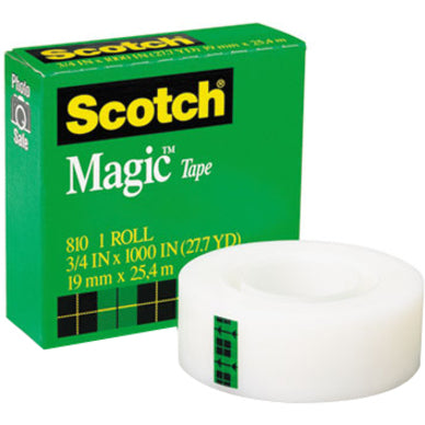 Magic Tape Refill, 1" Core, 0.75" x 83.33 ft, Clear